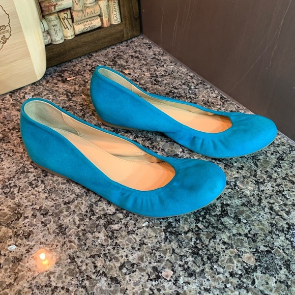 J. Crew Cece Turquoise Ballet Flats Size 7 - Picture 1 of 11
